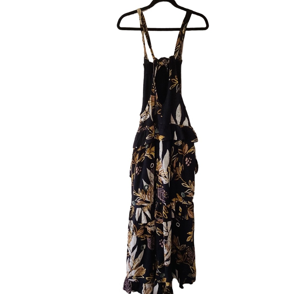 Free People Anita Maxi Dress XS Black Multiprint Woven Cotton Style OB985386 - Picture 4 of 7